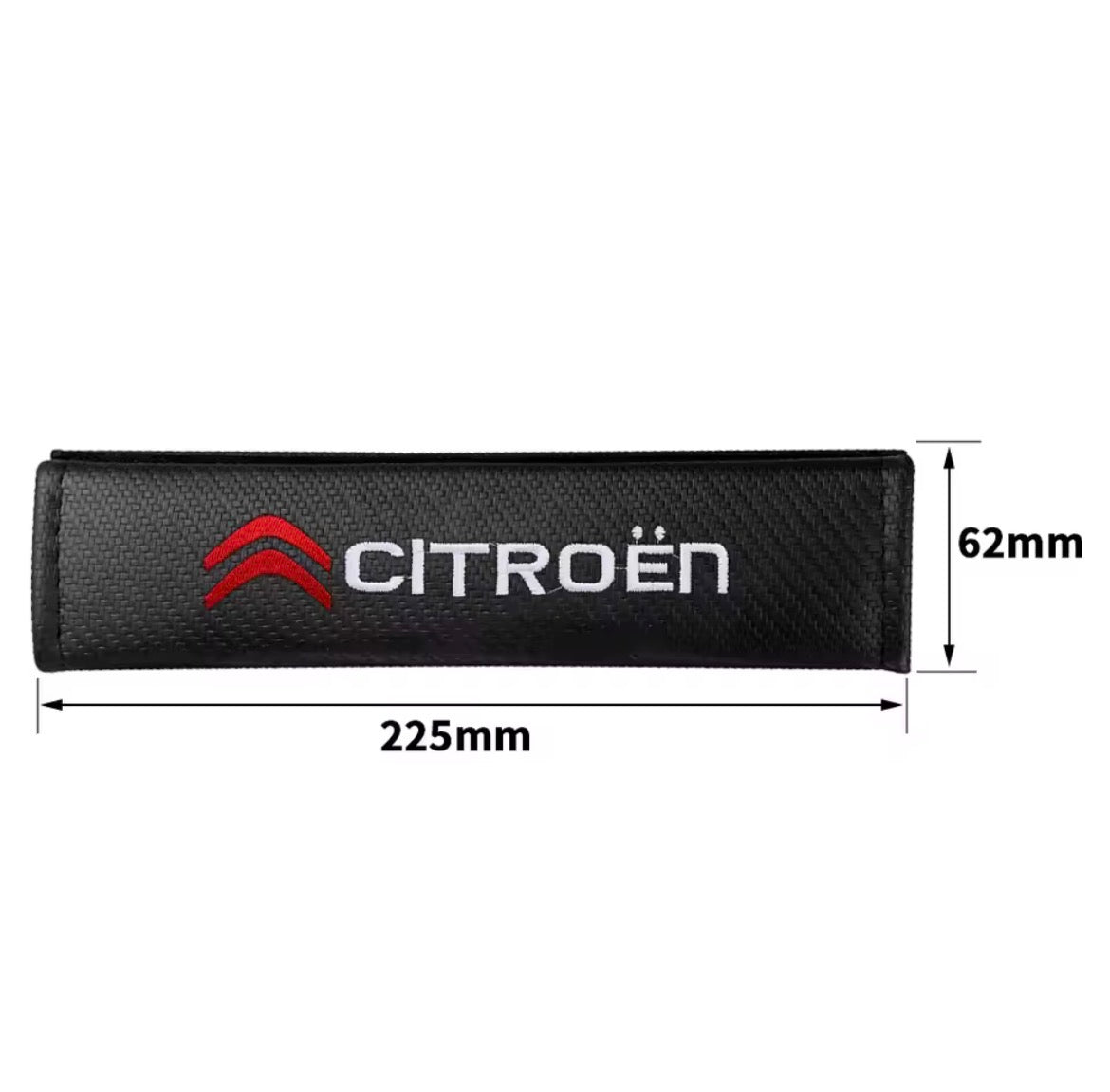 Citroen Carbon Fiber Seat Belt Shoulder Pads - Premium