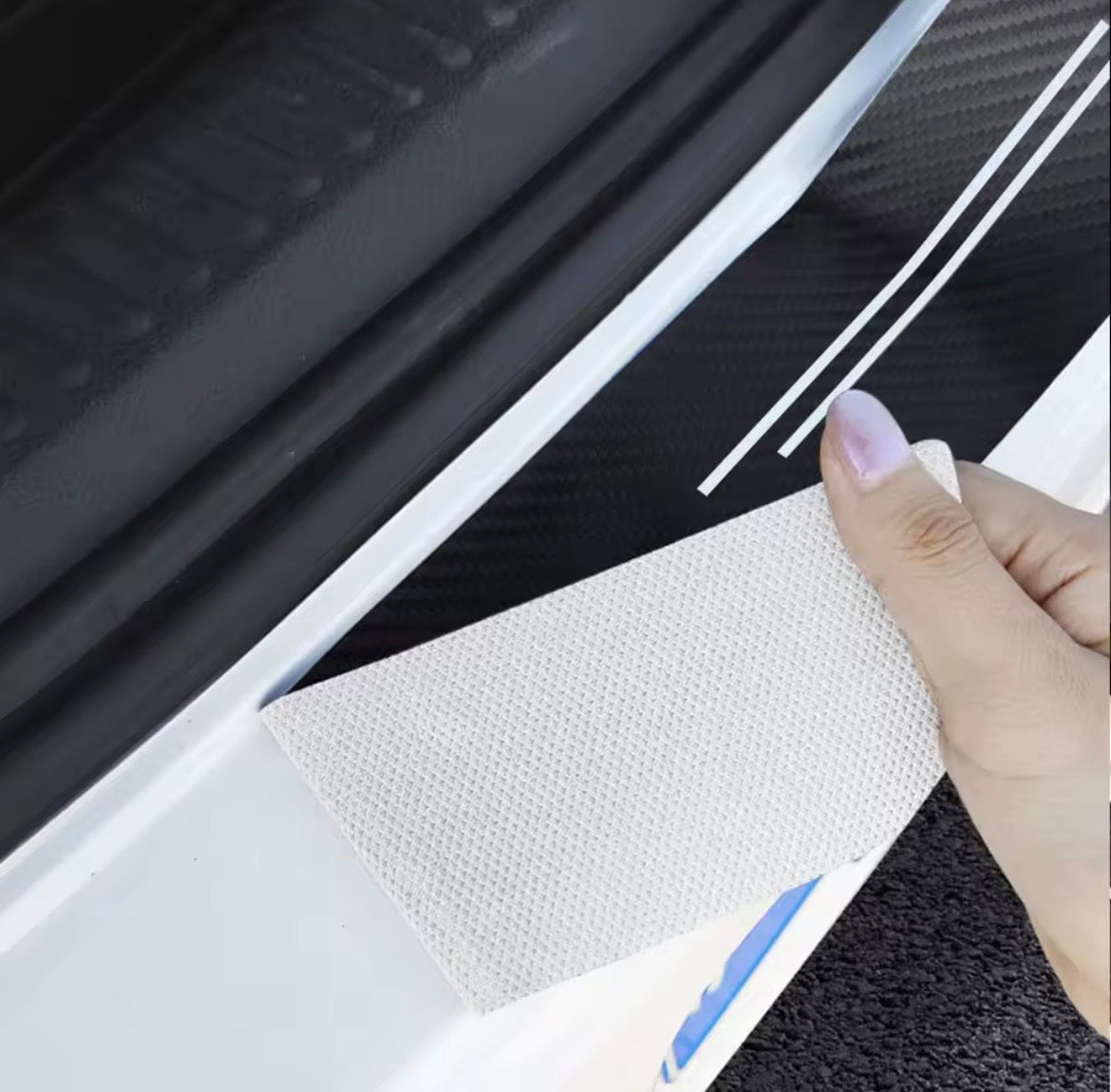 Premium Carbon Fiber Door Sill Protectors - Citroen