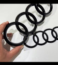 Audi Black Logo Front & Rear - Premium Emblem