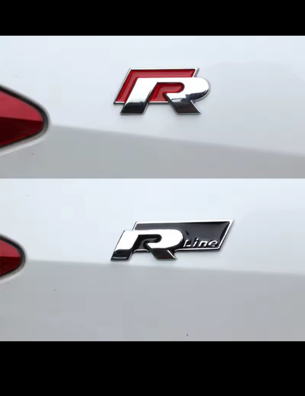 VW 3D Metal Sport Badge Sticker - Golf R/GTI/Tiguan