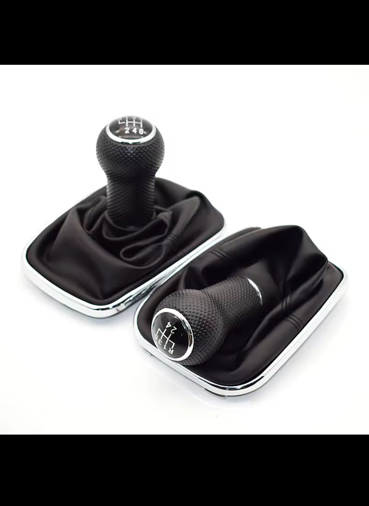 VW Golf 4 Gear Shift Knob - 5 Speed Black Frame 23mm