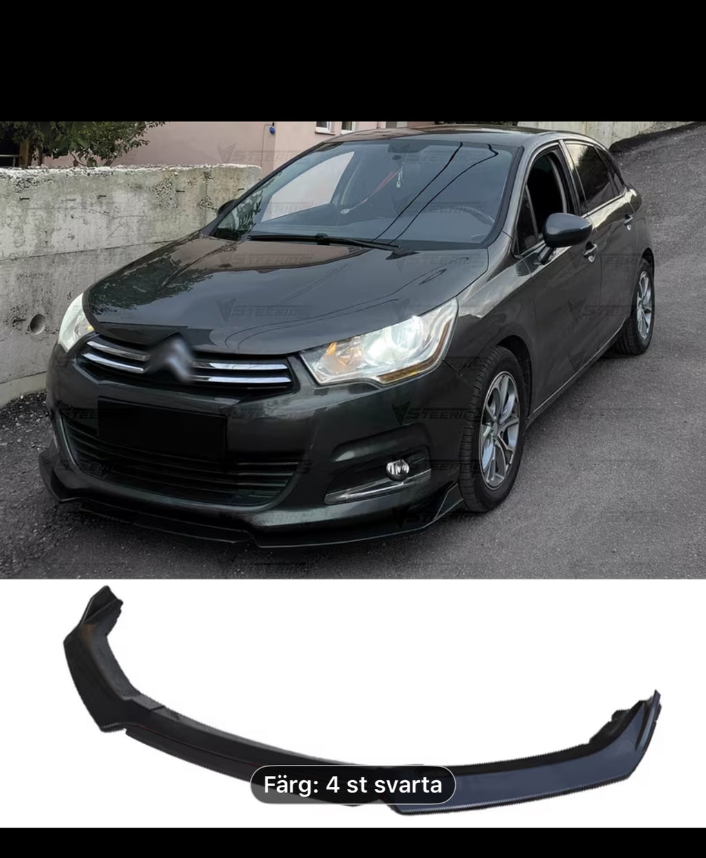 Front Bumper Lip Splitter - Citroen C4/C5 2004-2018