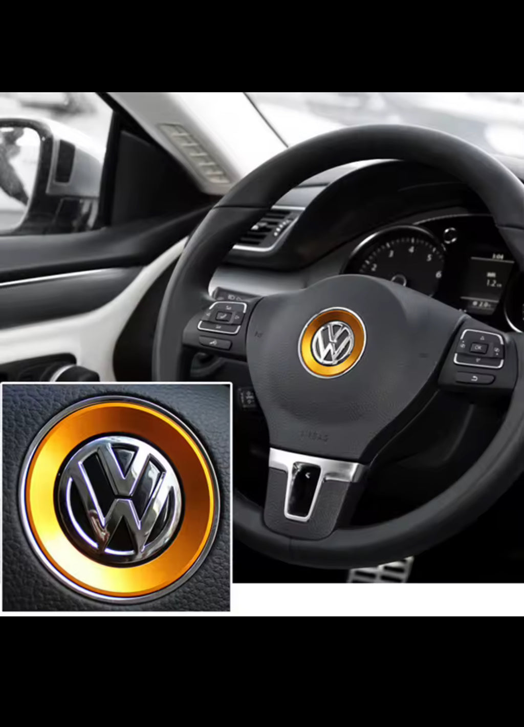 VW Steering Wheel Emblem Decorative Ring - Ceyes