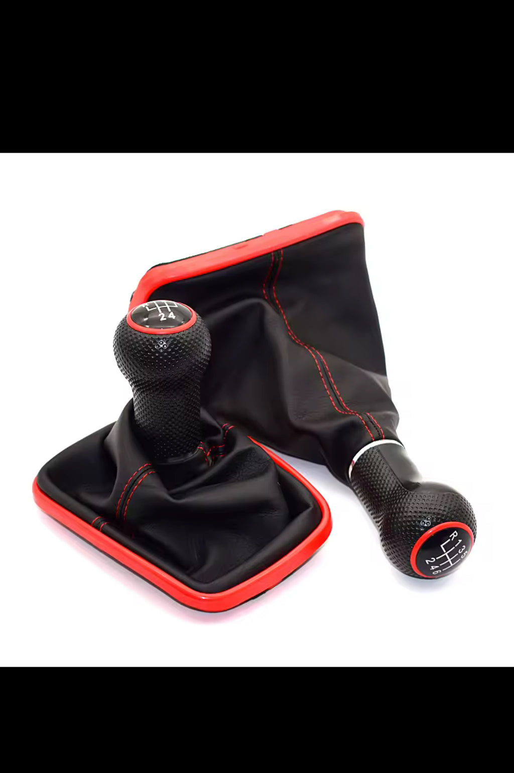 VW Golf 4 Gear Shift Knob - 5 Speed Black Frame 23mm