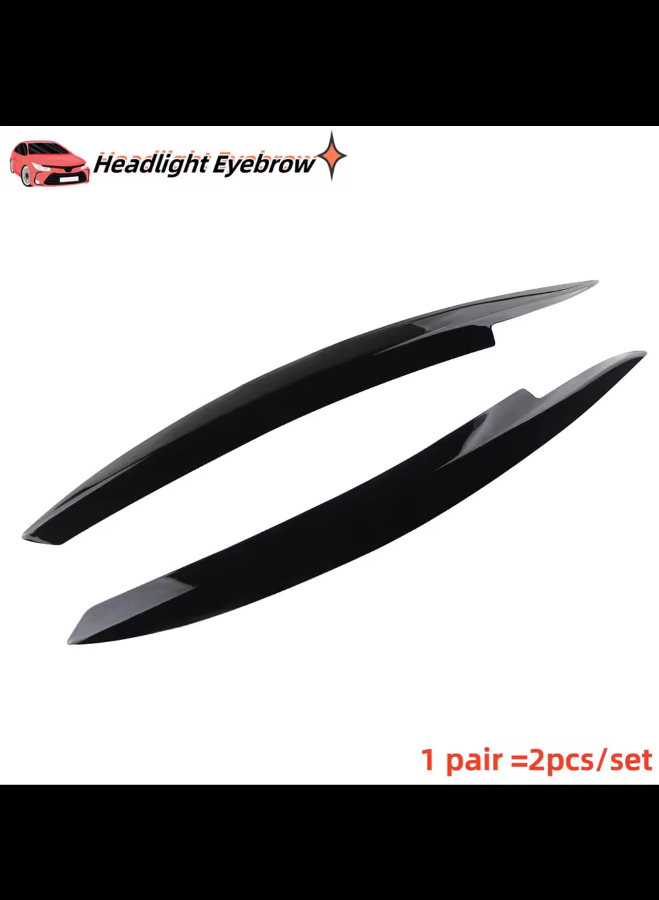 VW Golf 6 ABS Headlight Eyebrow - GTI/GTR/GTD 2008-2013