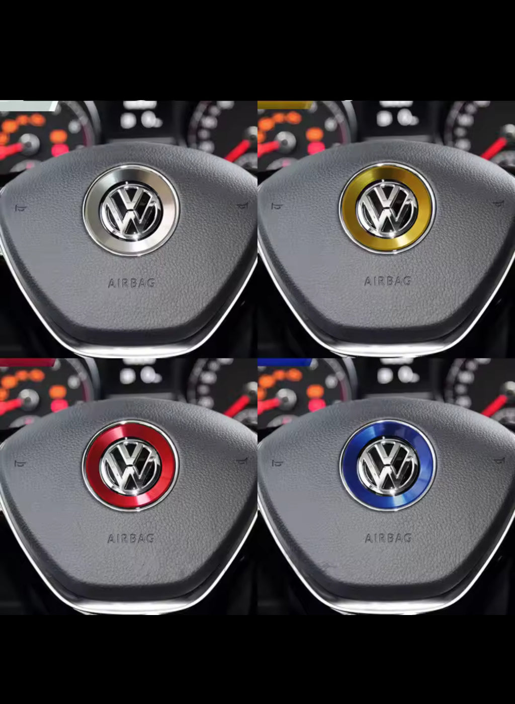 VW Steering Wheel Emblem Decorative Ring - Ceyes