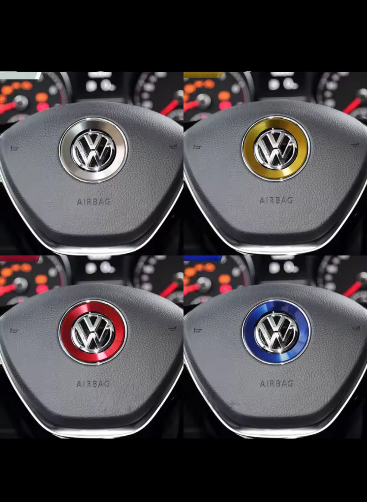 VW Steering Wheel Emblem Decorative Ring - Ceyes