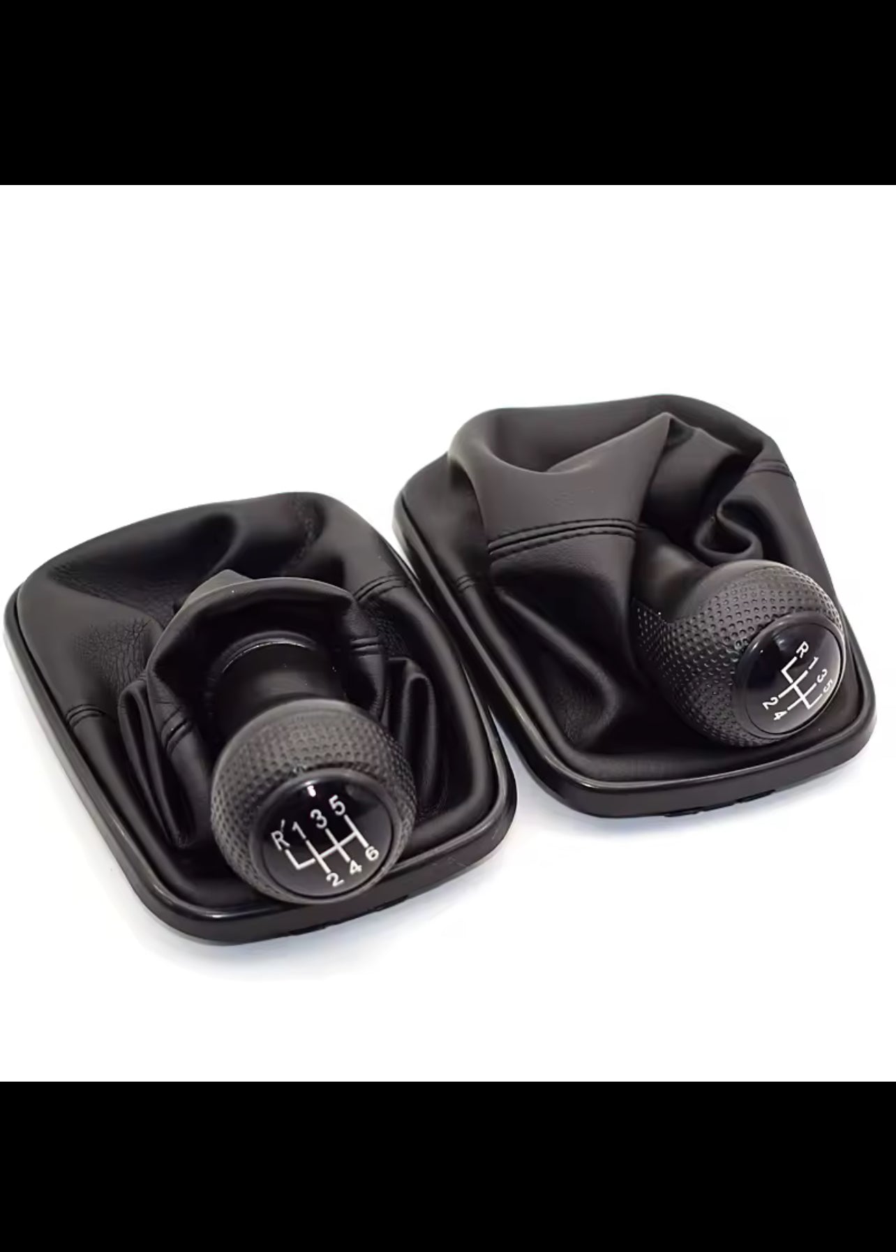 VW Golf 4 Gear Shift Knob - 5 Speed Black Frame 23mm