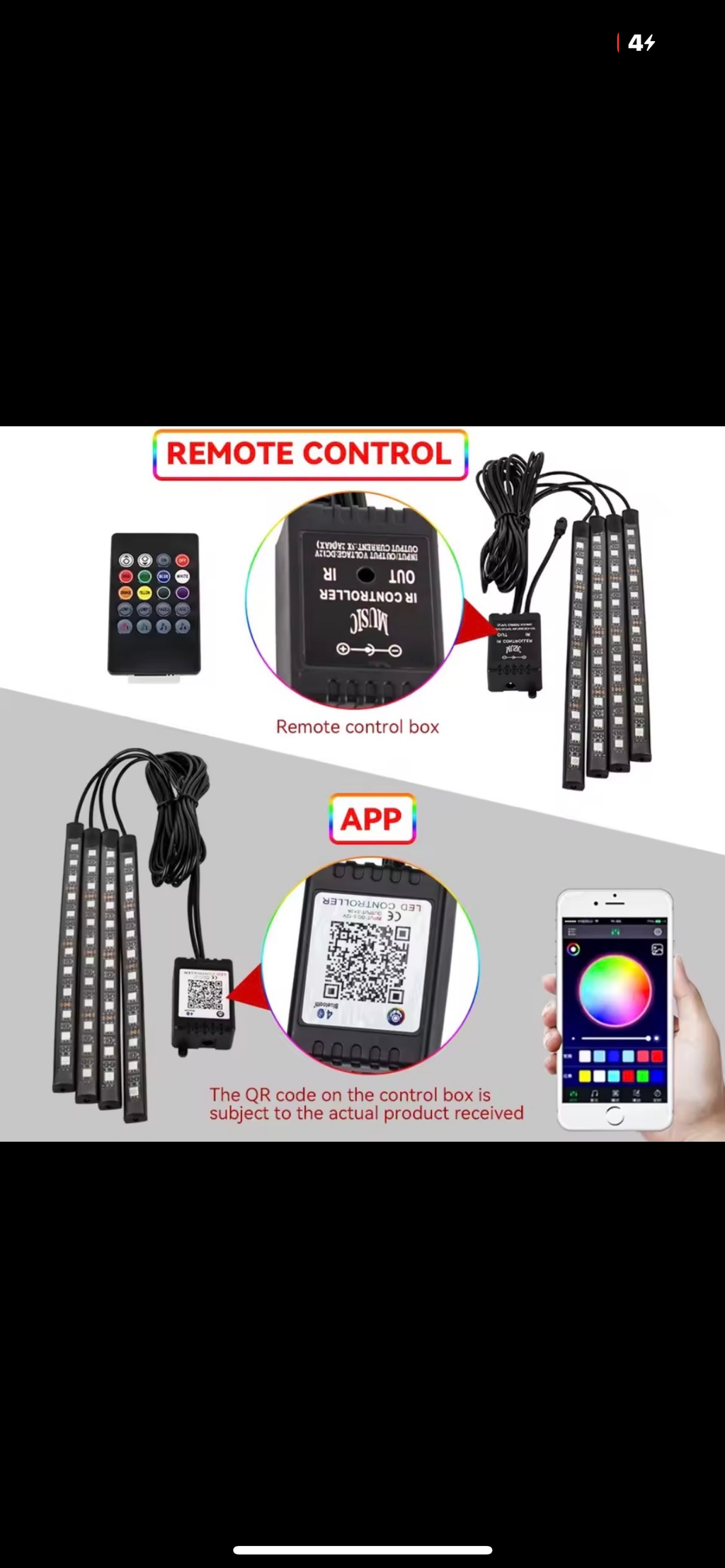 Car LED Interior Light Kit - Ambient Lighting